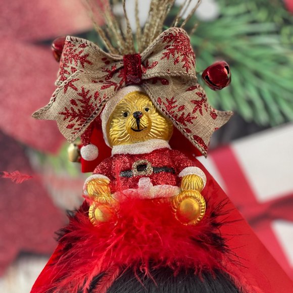 Christmas Teddy Bear Headband - Christmas Top hat| - Picture 15 of 16